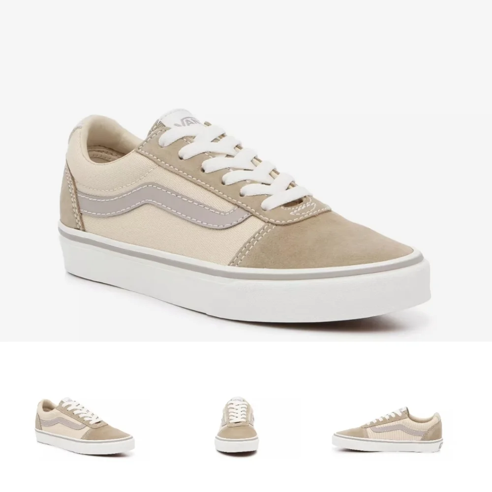 Vans Ward Lo Sneakers Taupe Marshmallow Beige, Women's 9 - Picture 1 of 8